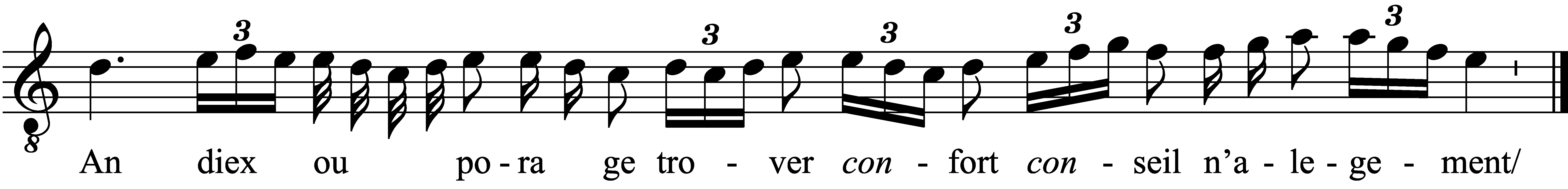 Refrain musical notation